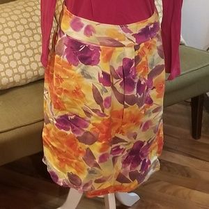 Christopher & Banks floral skirt